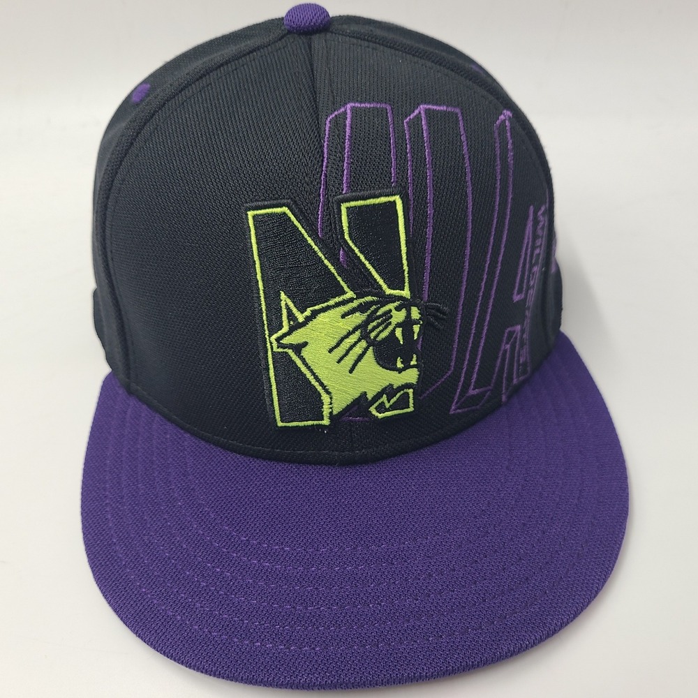 Northwestern Wildcats Hat Snapback Under Armour Black Purple NCAA University Men